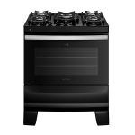 COCINA A GAS AGILE UP GLASS 5H Negro